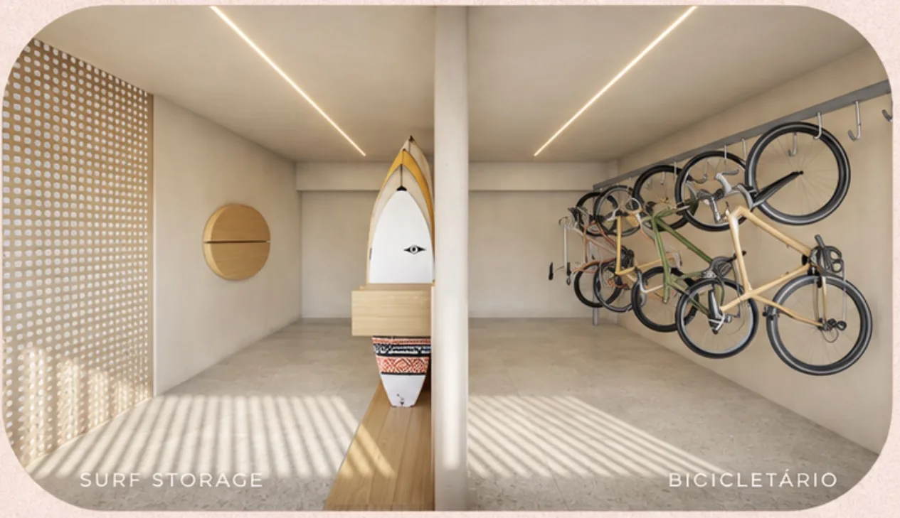 Bicicletário e Surf Storage do Gal