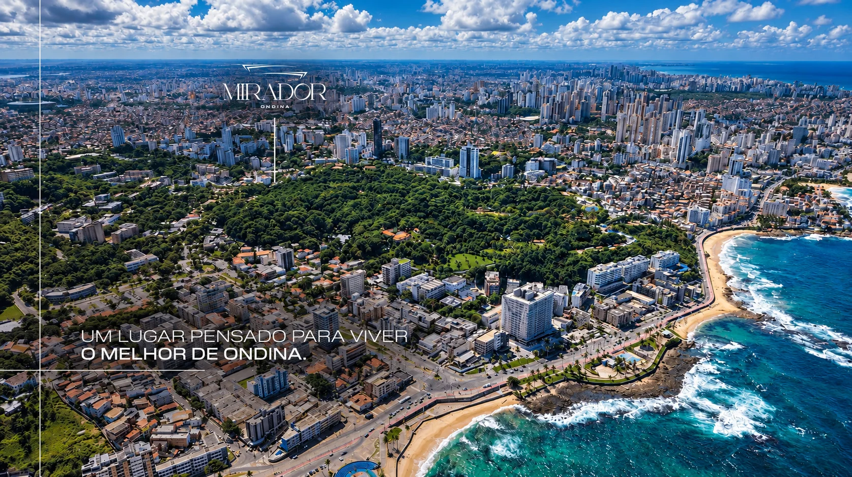 Vista aérea de Ondina em Salvador